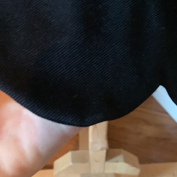 Black Scalloped TopShop Preppy Mini Skirt Size 6 - Picture 2 of 4